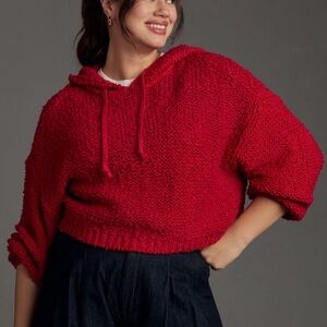 Anthropologie Pilcro Cropped Hooded Sweater